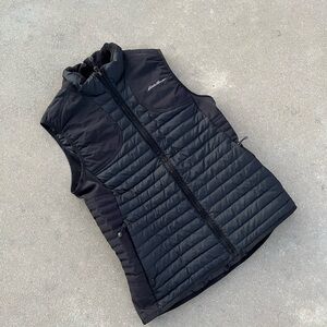 Eddie Bauer Black Quilted Vest